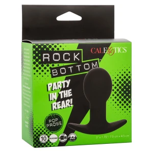 CALEXOTICS - ROCK BOTTOM ANAL PLUG 10 WIBRACJI SILIKON CZARNY